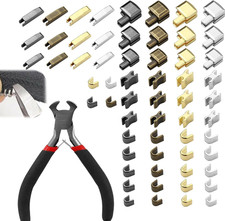 60 Pcs Zipper Repair Kit,Zipper Head Replacement Zip Stopper,Insertion Pin Zippe