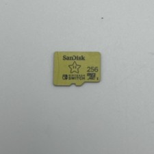 Nintendo Switch Sandisk 256GB Memory Micro SD Card Yellow Mario Star Storage
