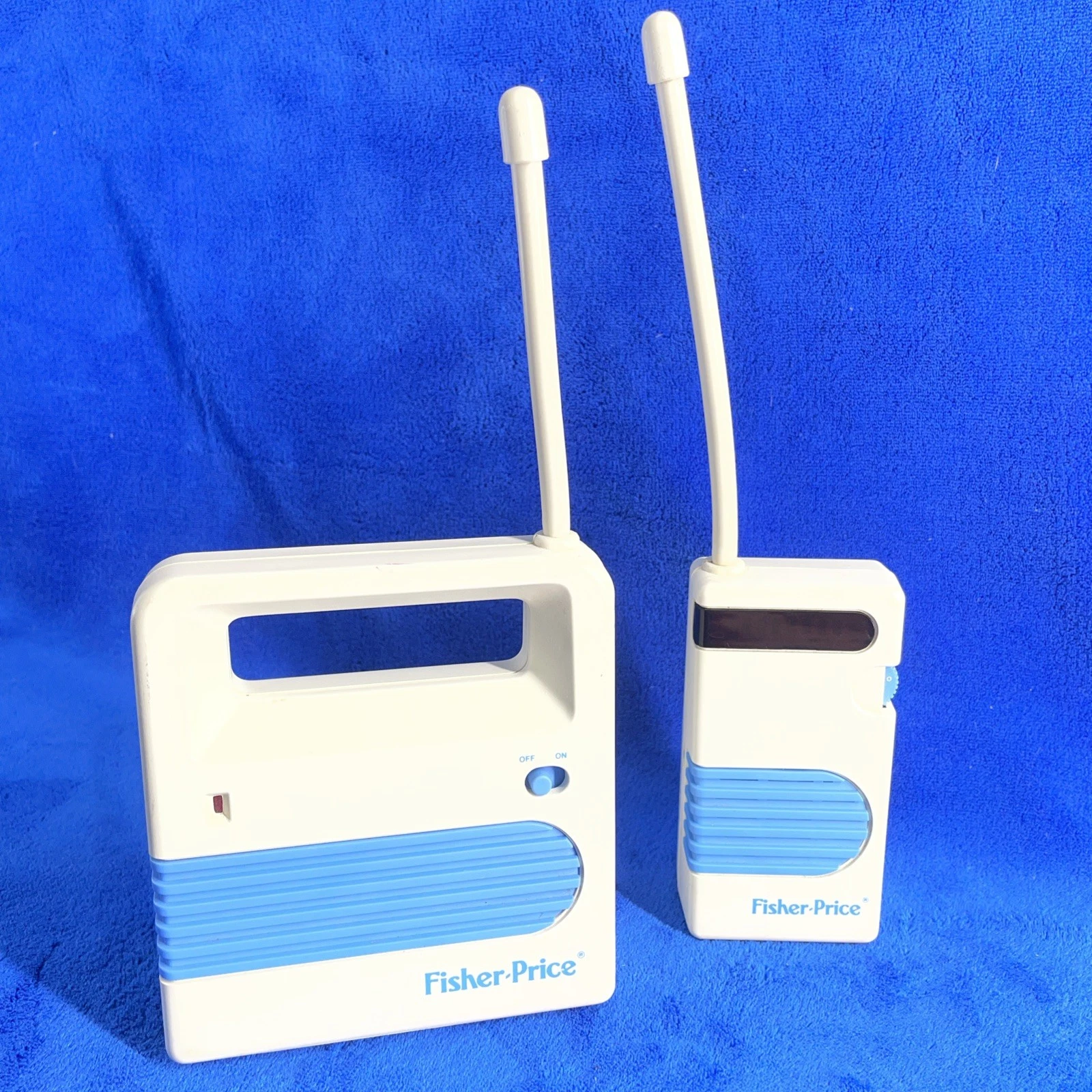 VTG 1989 FISHER-PRICE DELUXE BABY MONITOR TESTED WORKS 1510 NURSERY WITH CORDS