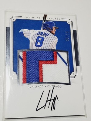 Ian Happ 2017 National Treasures Silver 20/25 Autograph Jersey Patch Auto RC SP