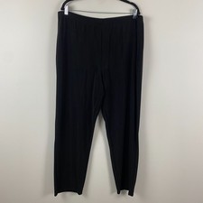 Susan Graver Essentials Lustra Knit Regular Skinny Pants Size 2X Black Pull On