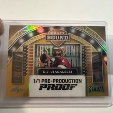 2025 Leaf Metal RC Gold Draft Bound D.J. Uiagalelei 1/1