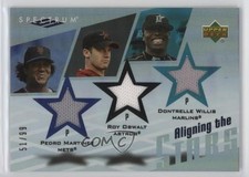 2007 Spectrum Aligning the Stars 51/99 Pedro Martinez Roy Oswalt #AS-MOW HOF nd3
