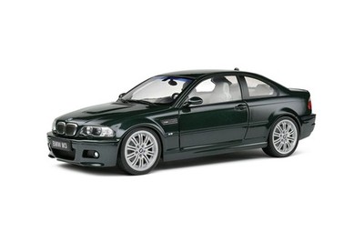 BMW E46 M3 Coupe 2000 1:18 Modellauto Solido Oxford Green - Sammlermodell