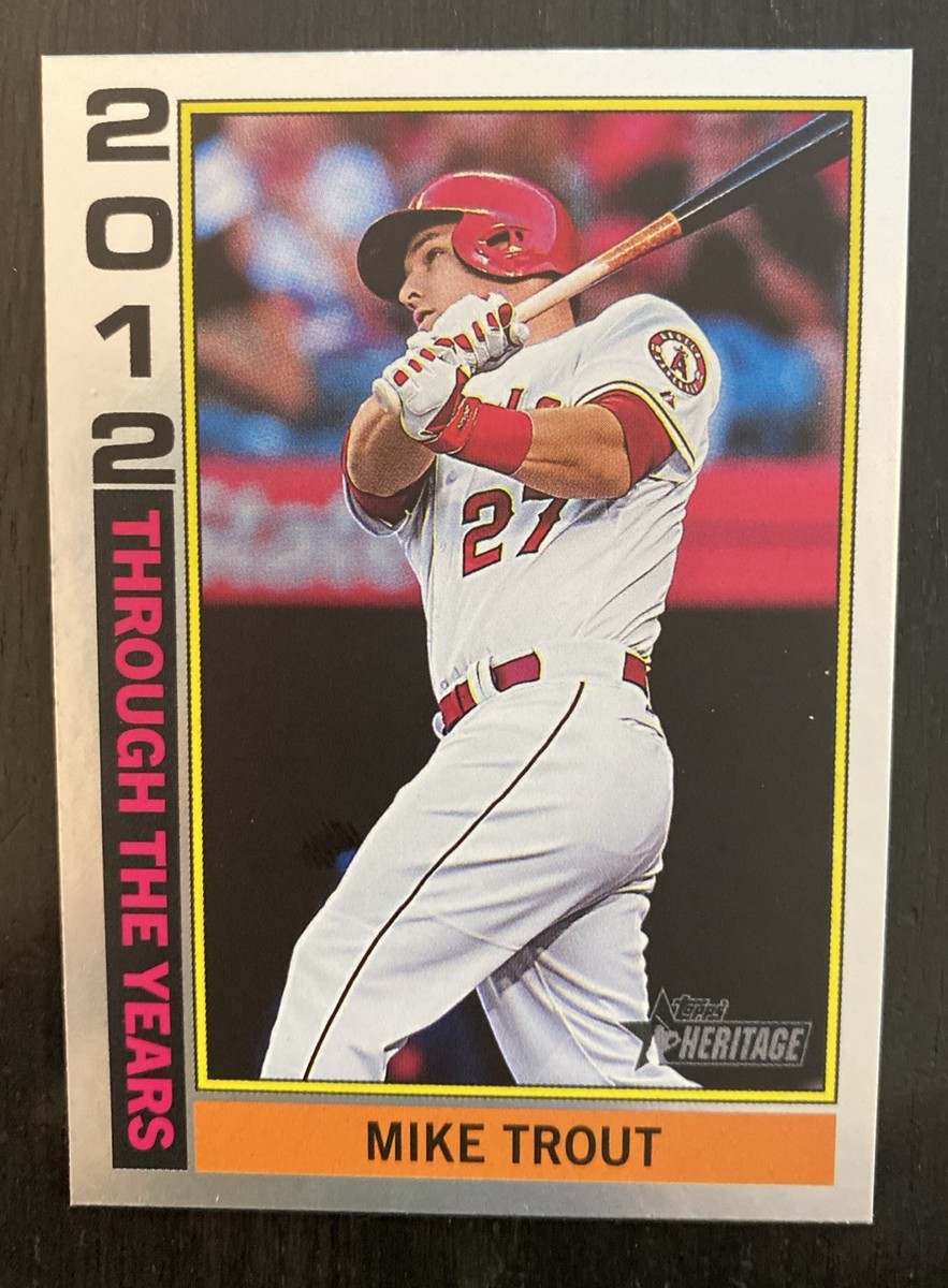 MIKE TROUT 2025 Topps Heritage Through the Years 2012 Hologenic