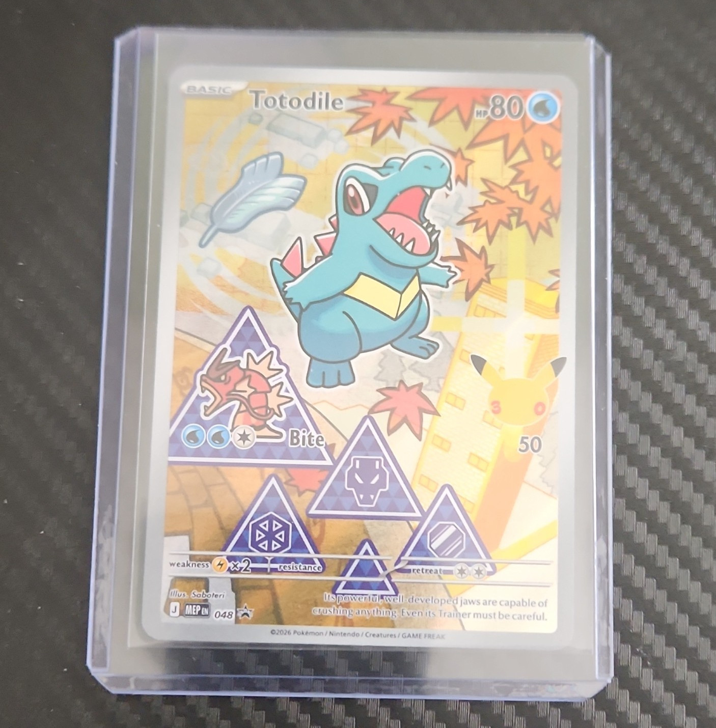 Pokémon TCG Mega Evolution Promo Totodile 048 Holo - NM
