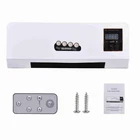 2-in-1 Heater And Fan Combo Adjustable Temperature Wall Space Heater 0-6 Hours