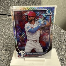 2025 Bowman Chrome Mega Mojo Refractor SP #3 Bryce Harper Philadelphia Phillies!