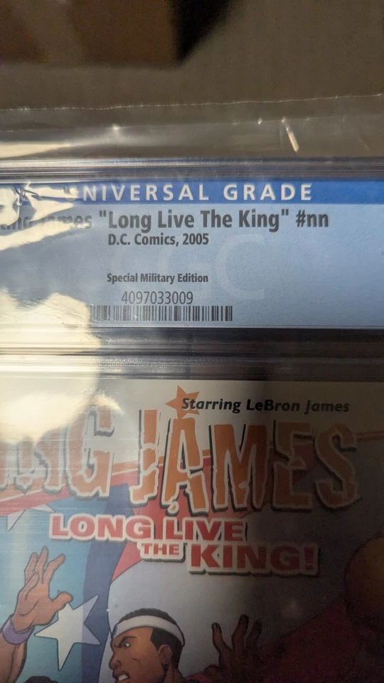 LeBron James DC Comic KING JAMES: LONG LIVE THE KING #1 MILITARY EDITION 9.2 CGC - Image 2 of 3