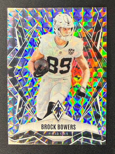 2025 Panini Phoenix Silver Mosaic Brock Bowers #146 Raiders