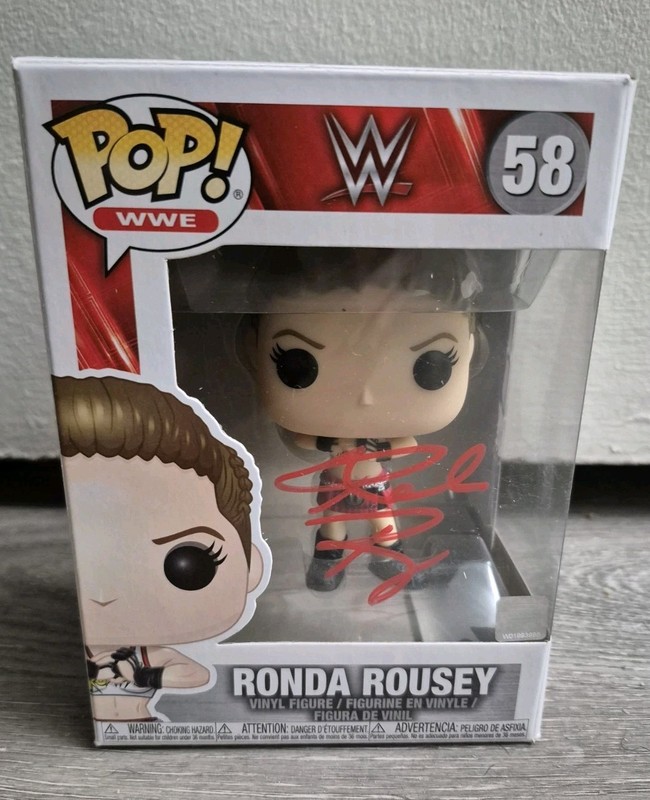 Ronda Rousey Signed Funko Pop PROOF UFC MMA  Expendables Mile 22 D