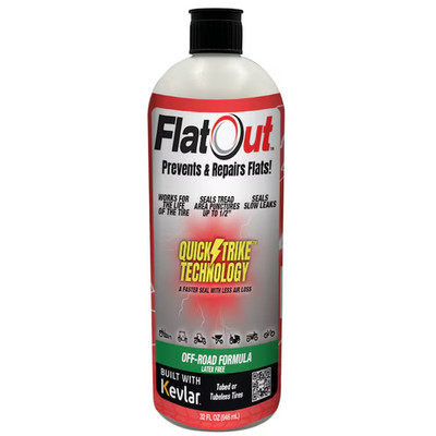 Flat Out Off-Road Tire Sealant Punctures Industrial Repair 32oz. ATV UTV