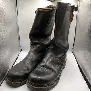Vintage German Army Tall Leather Boots