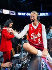 Sophie Cunningham Indiana Fever Courtside Headset Photo Poster