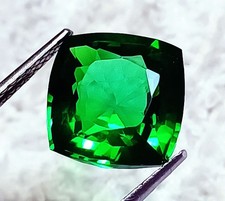 Natural Green Garnet 9.90 Ct Cushion Shape Loose Gemstone Certified