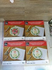 Artist's Loft Paint-By-Number Plywood Surface Kit 8'' Christmas Lot of 4