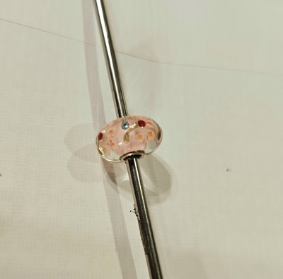 Authentic Trollbeads Unique OOAK Glitter Flower Bead