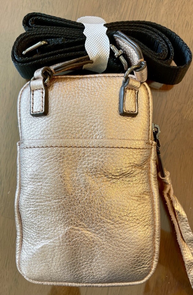 Aimee Kestenberg Just Saying Stadium Crossbody Bag Small Leather Rose