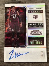 Robert Williams 2018 Contenders Draft College Cracked Ice Ticket #/23 Autograph
