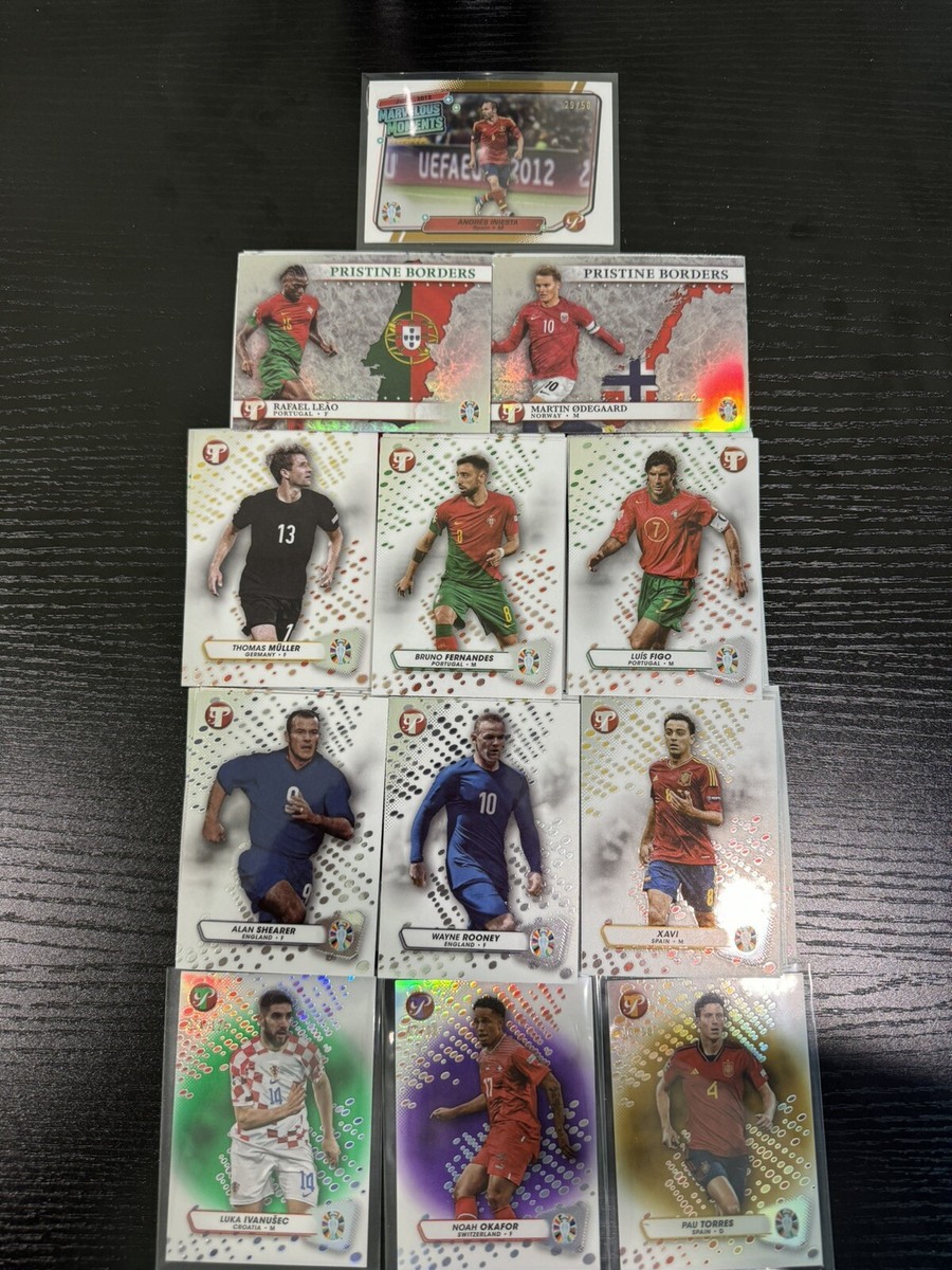 2023 Topps Pristine UEFA Road to Euro 2024 Lot (50) Soccer