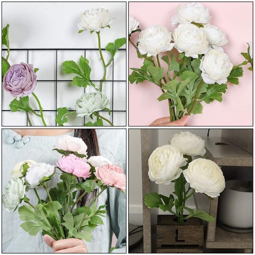 6 Pcs Simulierte Blütenblätter Baby Kunstrosen Wie Echt Hochzeitsdeko - Bild 6 von 12