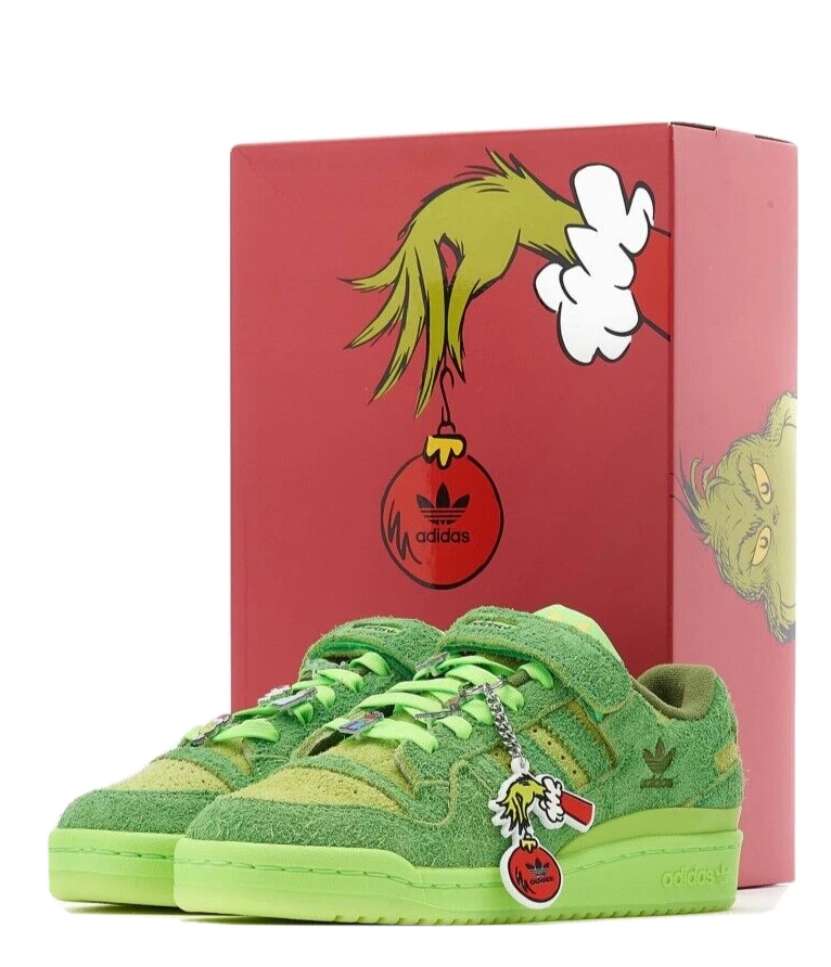 adidas Forum Low The Grinch Edition Triple Green Low Top Sneakers