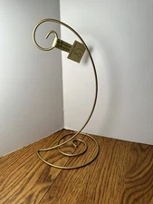 Spiral BottomOrnament/Trinket Stands--Gold-10" Hanging Height-Holiday!