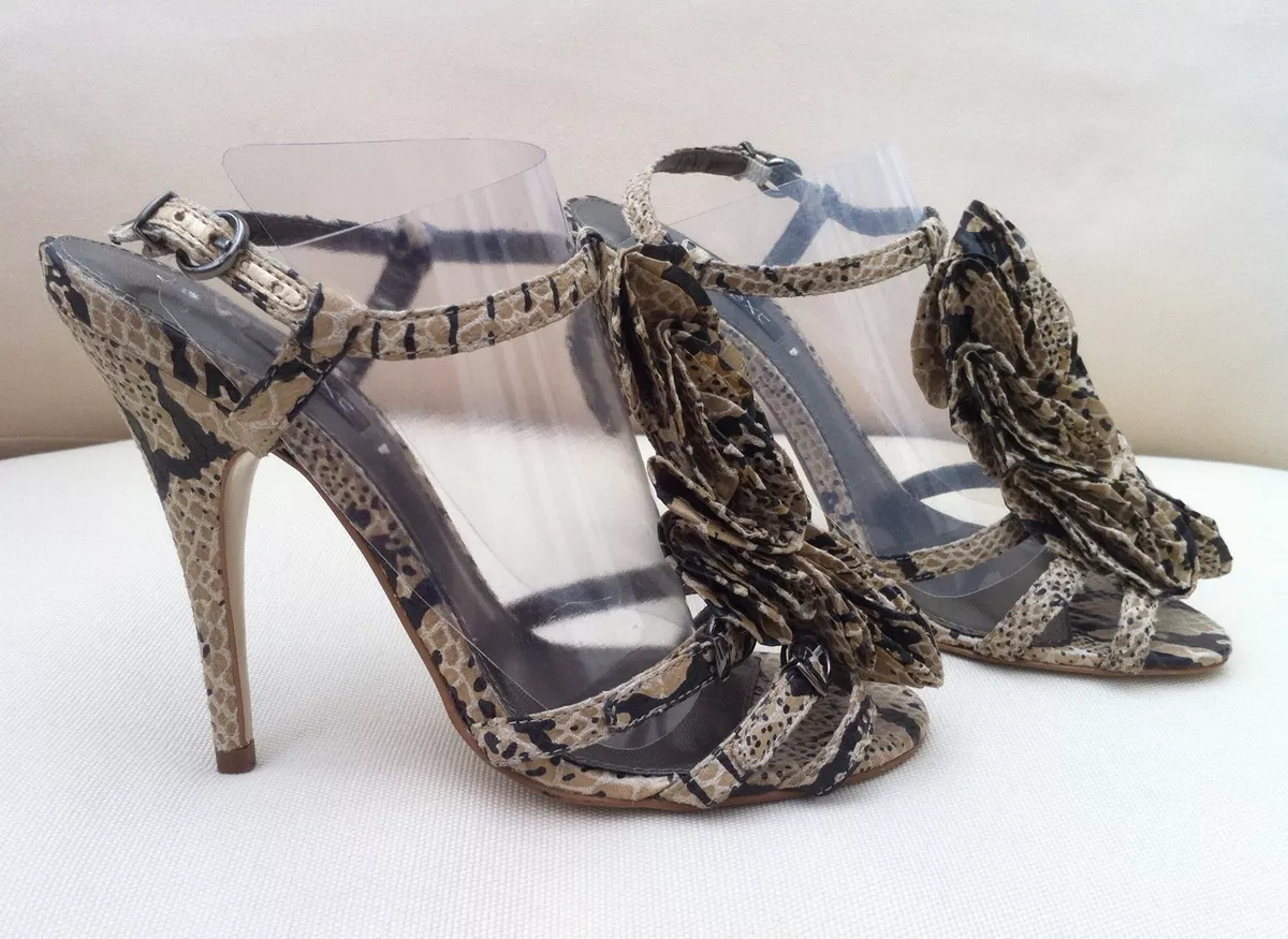 Faux snakeskin cheap sandals