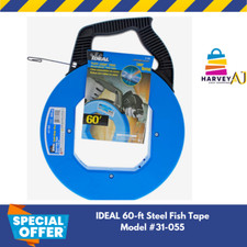 IDEAL Tuff-Grip Pro Blued-Steel Fish Tape 60 Feet Model 31-055 NEW!!