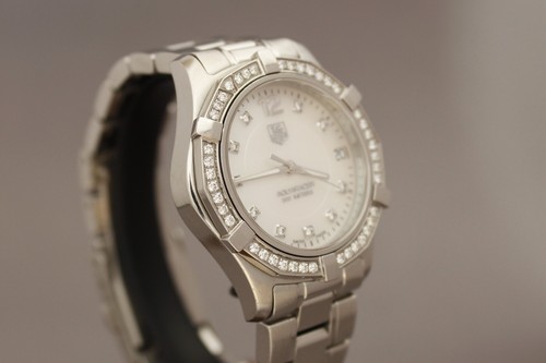 Tag Heuer Aquaracer Diamond Bezel &Dial 32mm WAF1313 Box Papers 6-Month Warranty - Picture 15 of 24