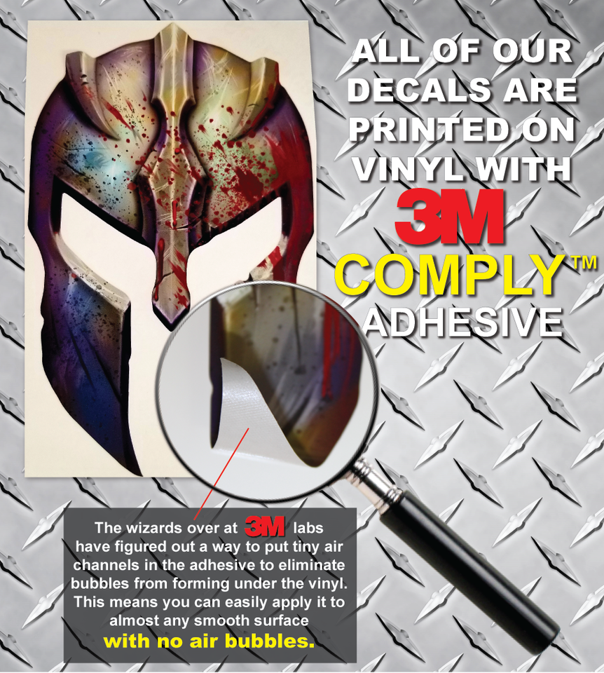 Military Car Decal American Flag Skull Decal - Vinyl Bumper Sticker Or Window Decal For Car, Truck, Laptop - 3M Material, Made In USA 3M Flags & Political Car & Truck Decals/Stickers - Foto 11