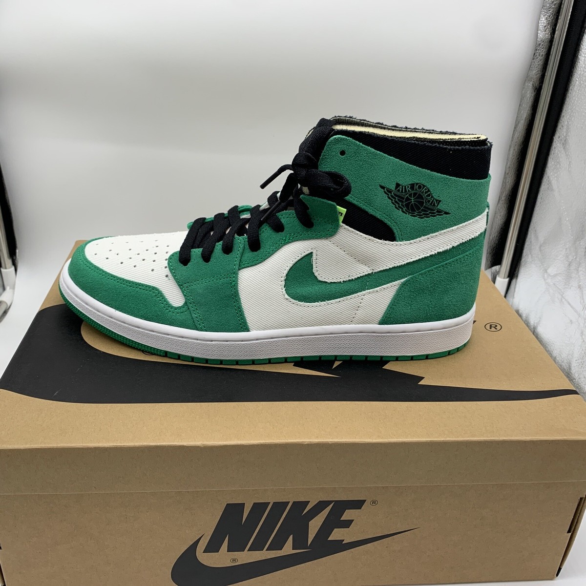 NWB Nike Air Jordan 1 Retro Zoom CMFT High Stadium Green