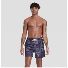 Marvel Black Panther Swim Trunks Batik Print Black Quick-Dry