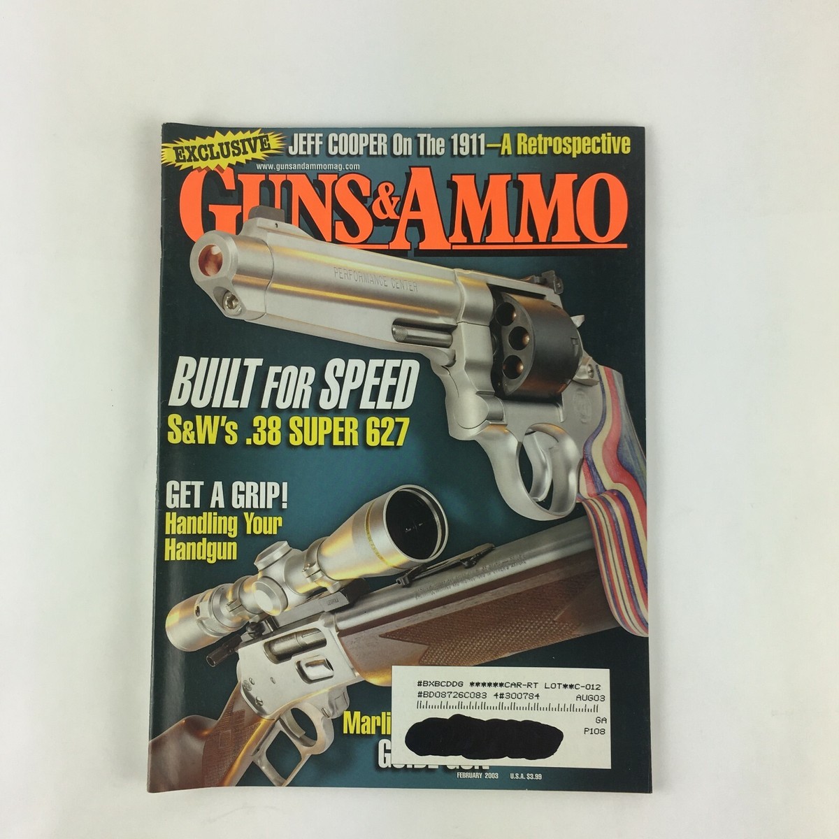 February 2003 Guns&Ammo Magazine Built For Speed S&W's .38