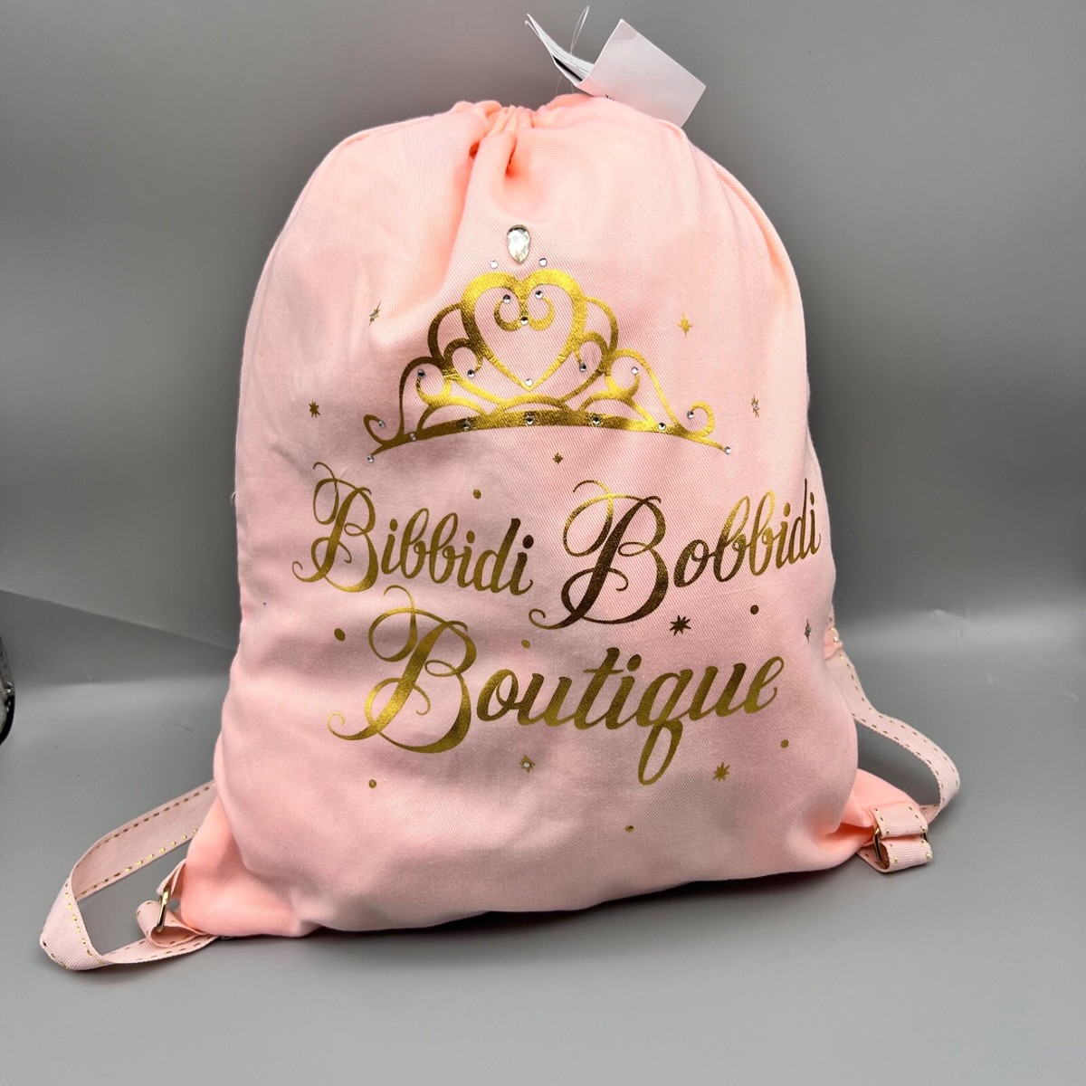 NEW Bibbidi Bobbidi Boutique Bag- Disney Parks Pink Drawstring