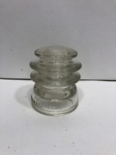 VINTAGE HEMINGRAY GLASS ELECTRIC INSULATOR #56 MADE IN USA 46-52 CLEAR