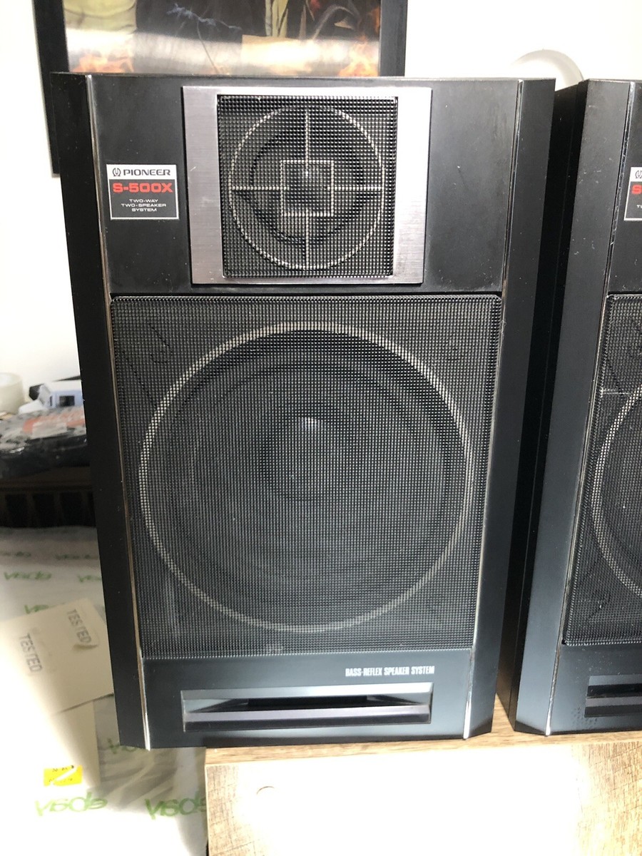 Vintage Pioneer S-500X 90 W Speakers Black Japan | eBay
