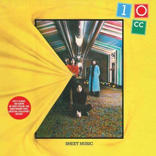10CC Sheet Music Yellow Vinyl Record Classic 2nd Album