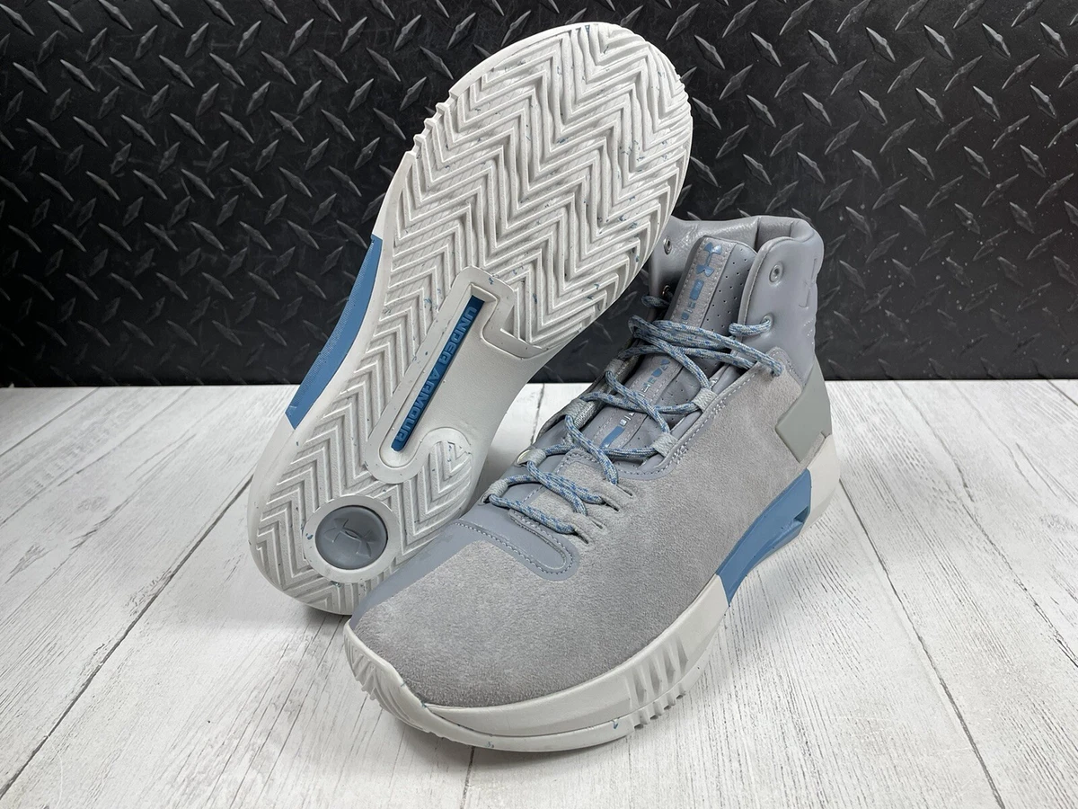 dolor de cabeza Robar a ambición Size 9-Under Armour Drive 4 Premium 1302941-101 Men Grey/Blue B-Ball  Sneakers | eBay