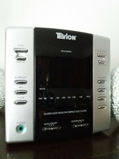 Tevion Radio Würfel Uhr Audio CD Radio Wecker silber CDR2100 ohne CD-Funktion
