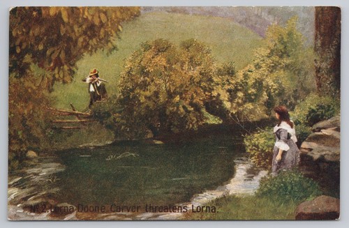 17. Jahrhundert Romanische Geschichte von Lorna Doone Celesque Serie Postkarten #1-12 UNP - Bild 5 von 24
