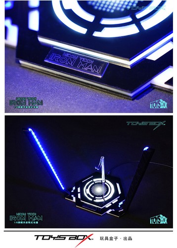 ToyBox 1/6 TB075 LED Neon Tech Base Station For Iron Man Collectible Prop New - Imagen 7 de 7