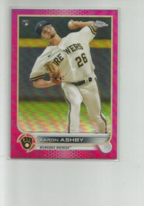 2022 TOPPS CHROME MAGENTA REFRACTORS #80 AARON ASHBY 158/399