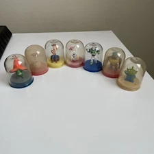 Disney Pixar Toy Story Mini Dome Tiny Treasure Lot Of Seven Figures - Preowned.