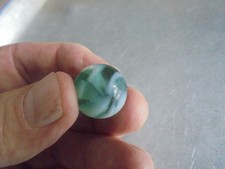 Vintage Green and White Peltier Marble Polar Bear  