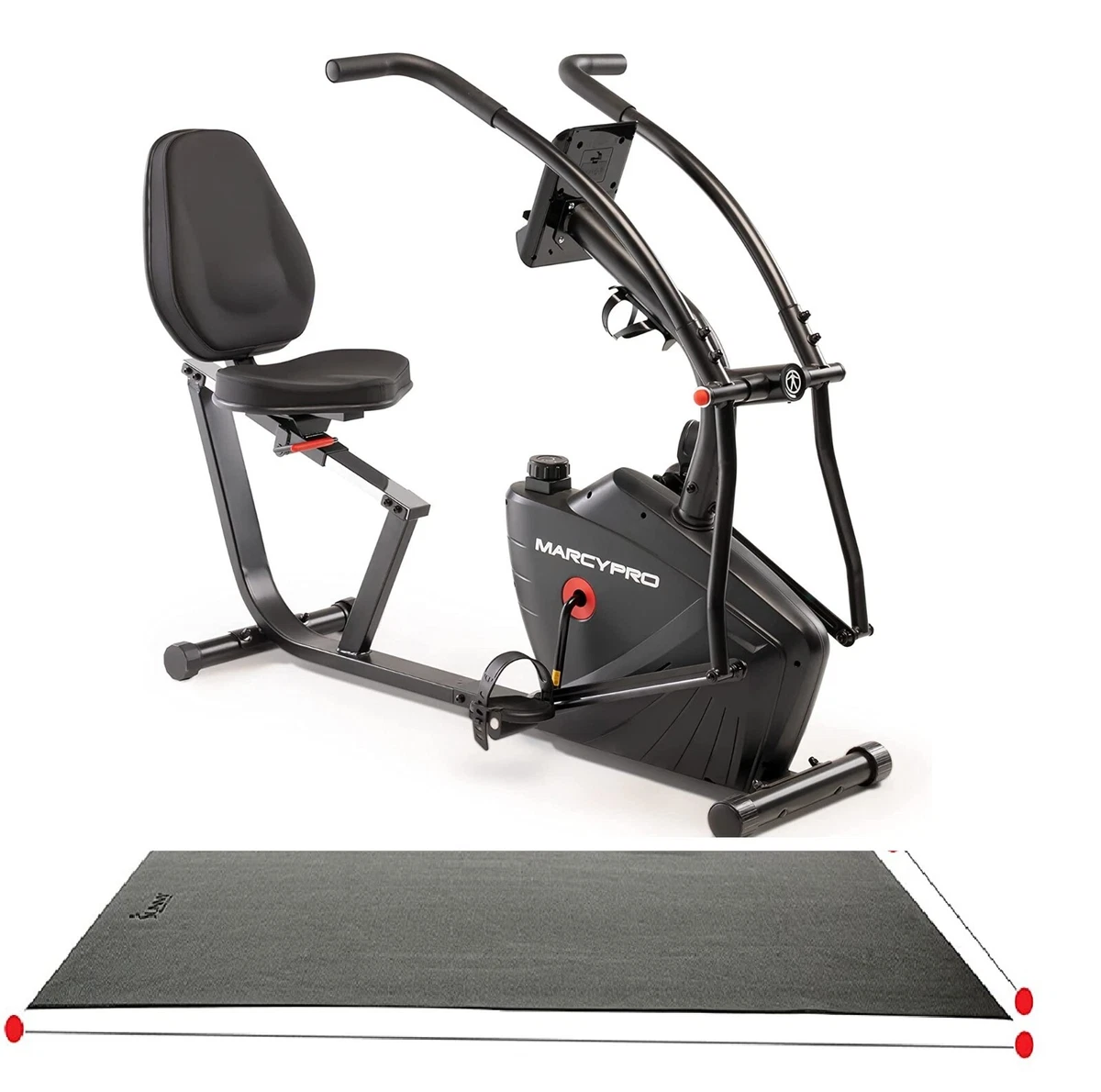 Training Recumbent Exercise Bike with Arm Exercisers and
