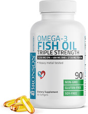 Bronson Omega 3 Fish Oil Triple Strength 2720...