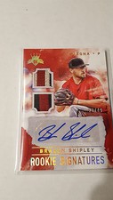 2017 Diamond Kings Rookie Signatures Braden Shipley Autograph Dual Relic Patch