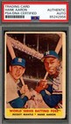 Hank Aaron PSA DNA Signed 1958 Topps WS Batting Foes Autograph