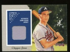 2002 Topps Gallery Heritage Game-Used Jersey Card - Chipper Jones